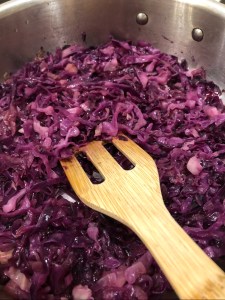My mom's red cabbage dish ...